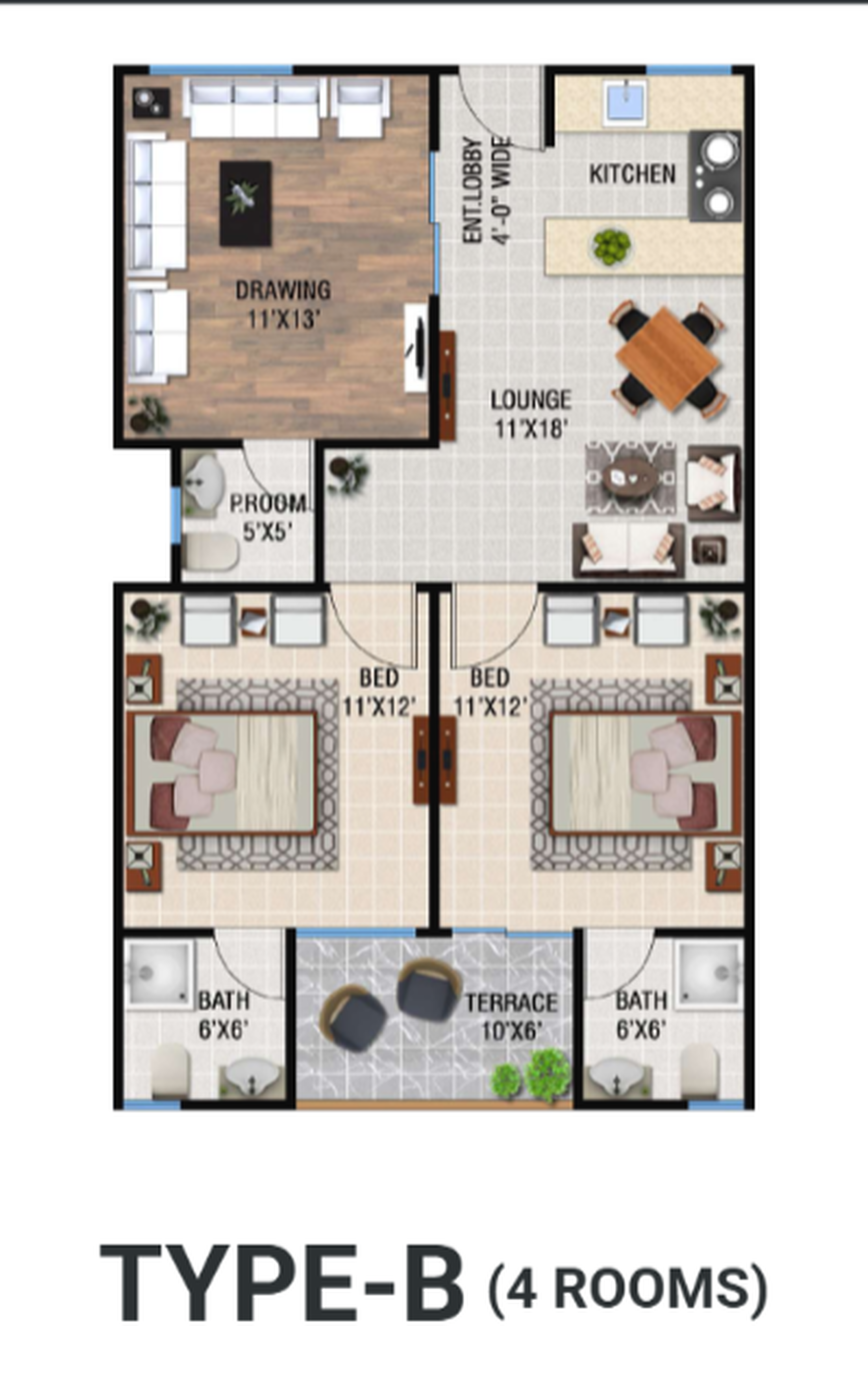 Falak Naz floor plan