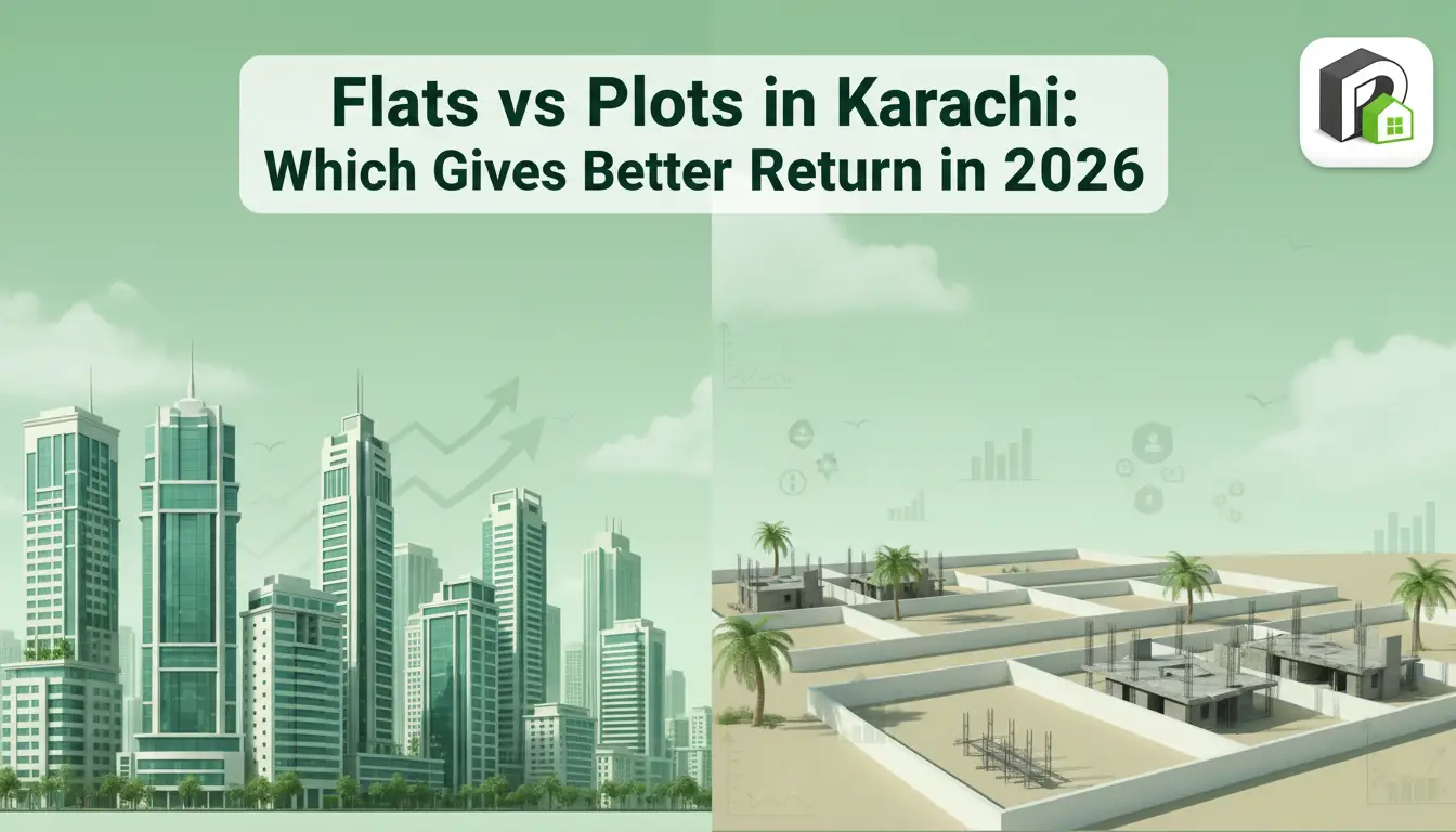 Flats vs Plots in Karachi: Which Gives Better Return in 2026