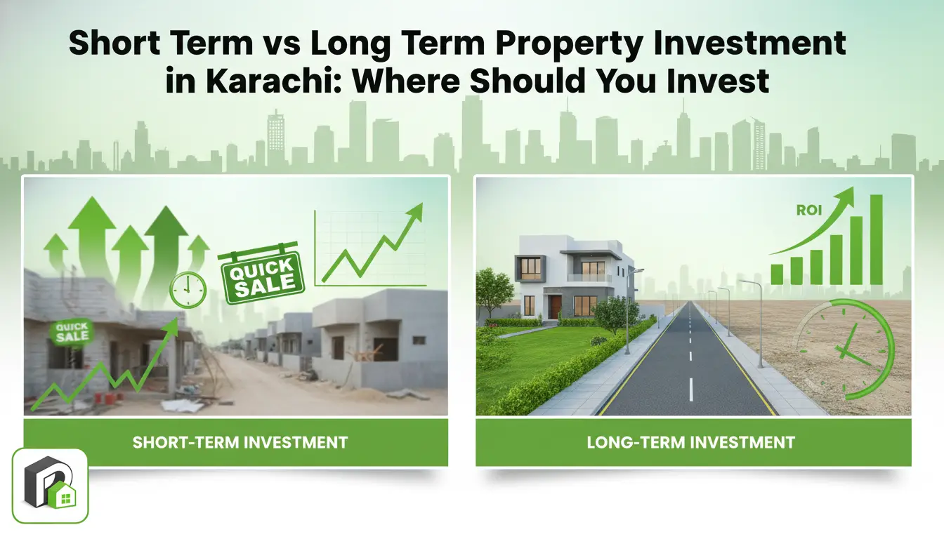 Short Term vs Long Term Property Investment in Karachi: Where Should You Invest